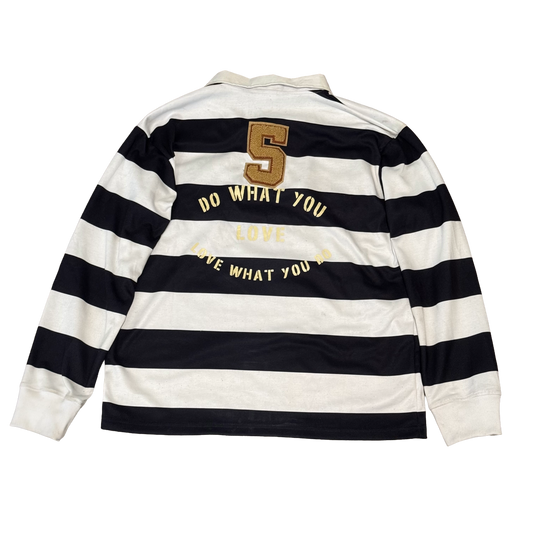 Black & White Rugby Polo