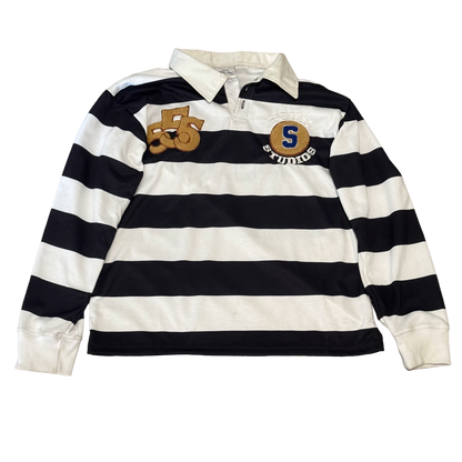 Black & White Rugby Polo