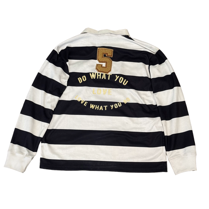 Black & White Rugby Polo