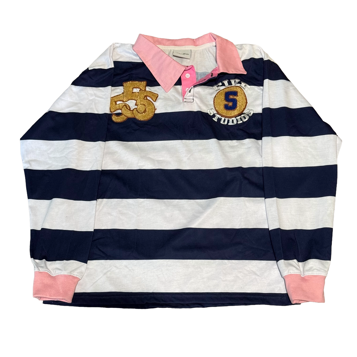 Pink & Blue Rugby Polo