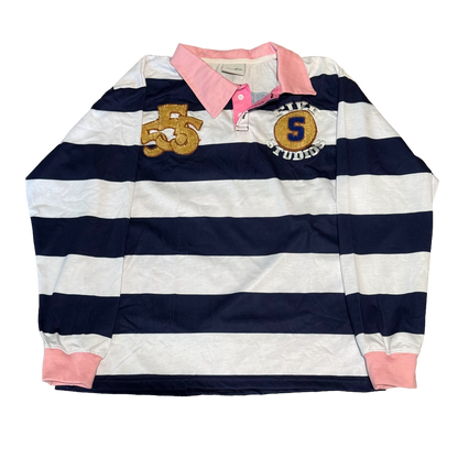 Pink & Blue Rugby Polo
