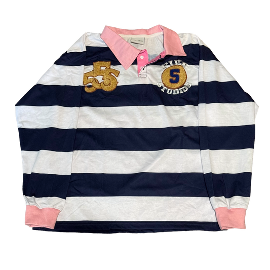 Pink & Blue Rugby Polo