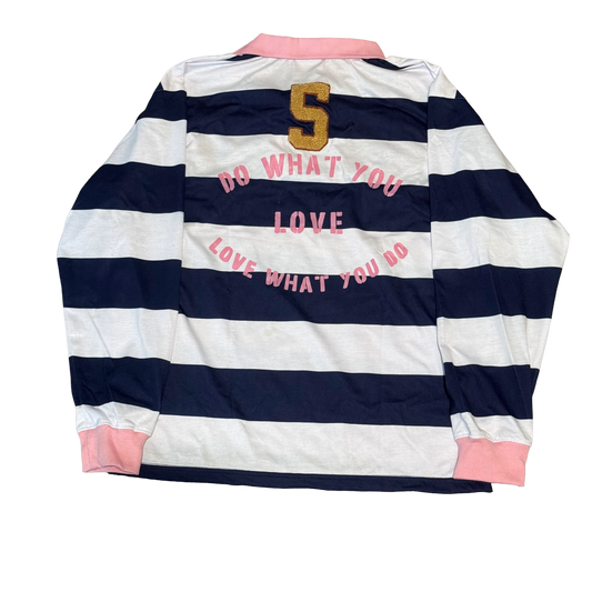 Pink & Blue Rugby Polo
